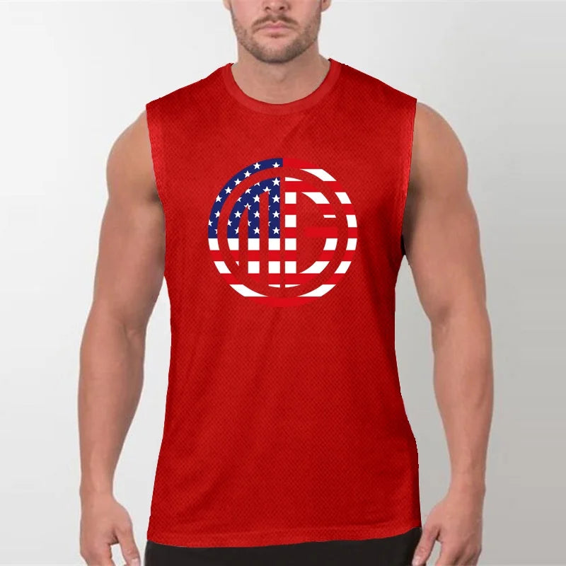 Gym Fitness Men's New Sportswear Undershirt Slimming R