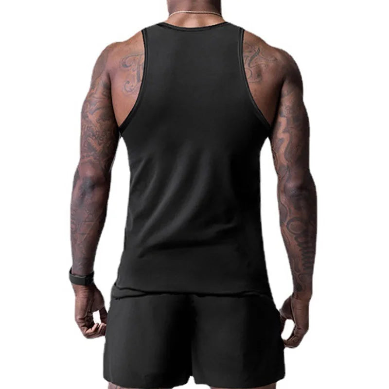 Gym Mens Summer Brand Workout Tank Top Bodybuilding Mesh