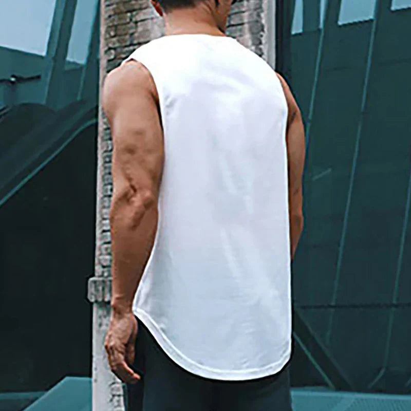Gym Tank Top Men Mesh Quick Dry Bodybuilding Sleeveless Shirt Fitness Singlets Basketball Sportswear Muscle Vest Summer Clothing