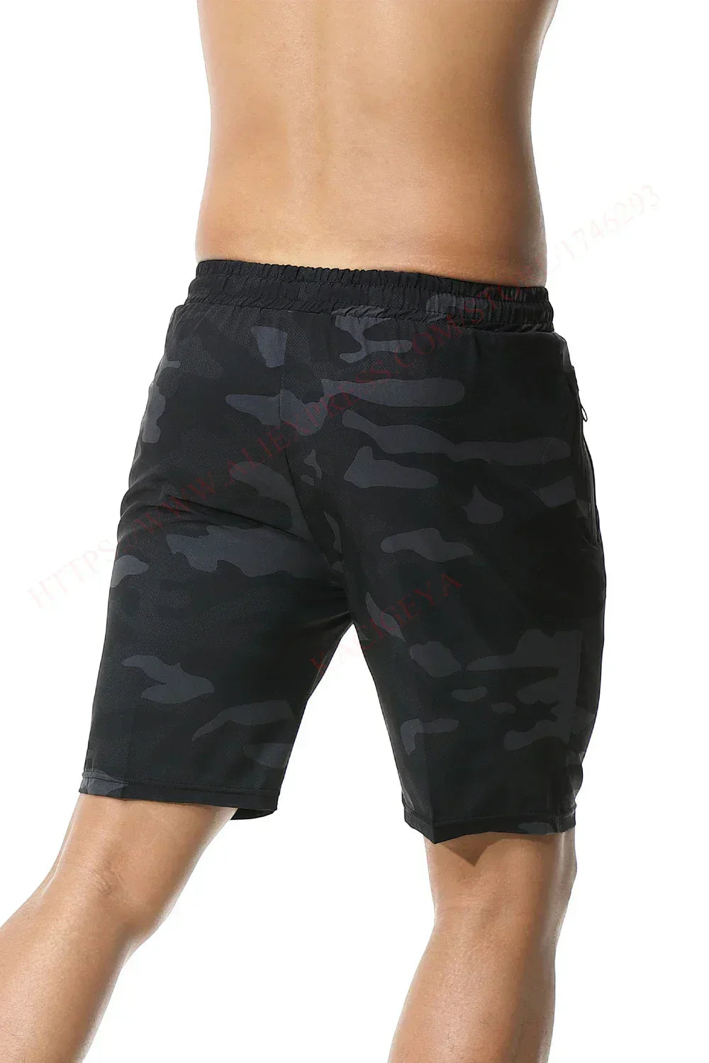 Men Gym Shorts 2021 New Camouflage Quick Dry Marathon Shorts Loose Fitness Casual Training Short Pant Male Workout Running Short