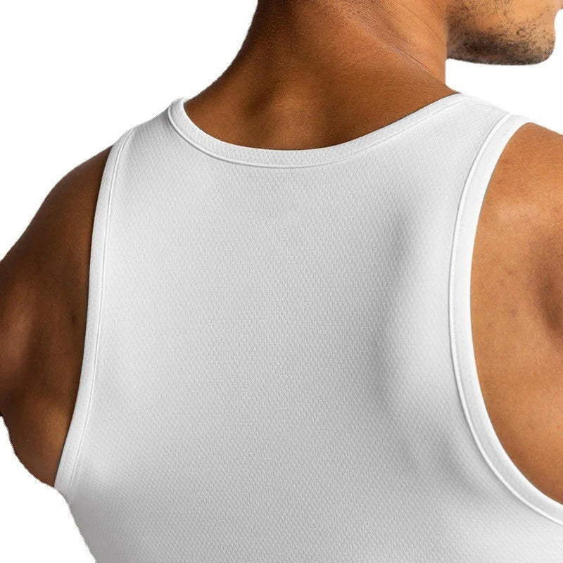 New Mens Brand Fitness Muscle Tank Top Clothing Mesh