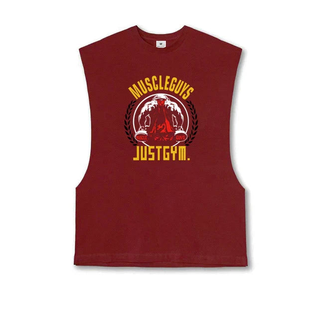 New Mens Mesh Quick Dry Singlets Cool Muscle Clothing