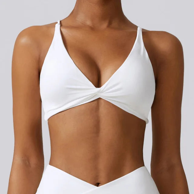 Nylon Bra Top Women Gym Sexy Tight Sports Bra Fitness Yoga Women's Push Up