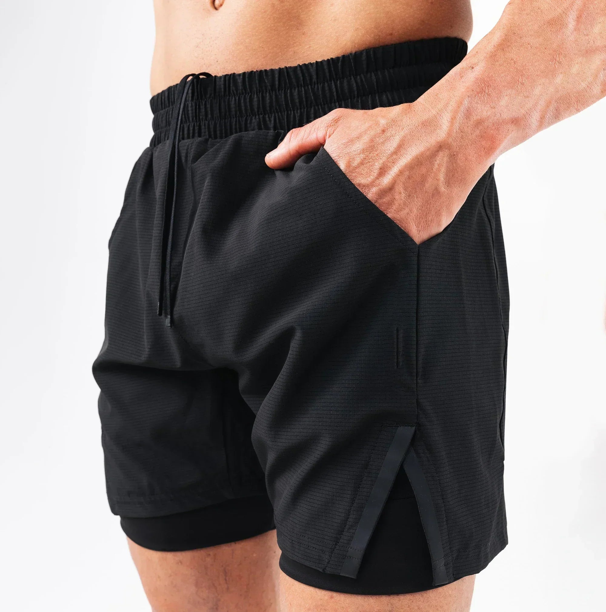 Running Shorts Men Gym Sports Shorts 2 In 1 Quick Dry Workout Training Gym Fitness Jogging Short Pants Summer Men Shorts