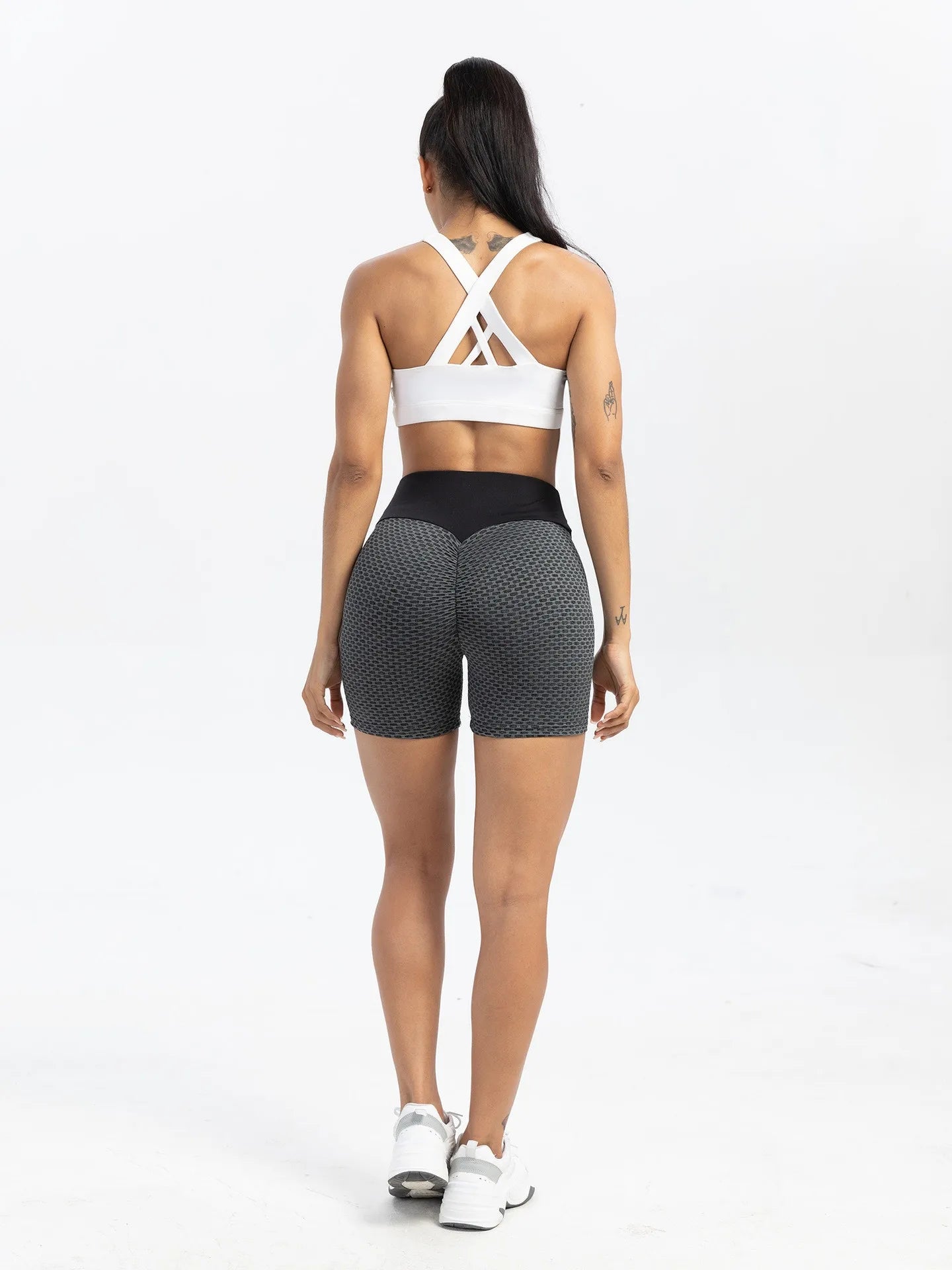 Women Sports Short Yoga Legging Shorts Squat Proof High Waist Fitness Tight Shorts Quick Drying Cycling Workout Gym Shorts