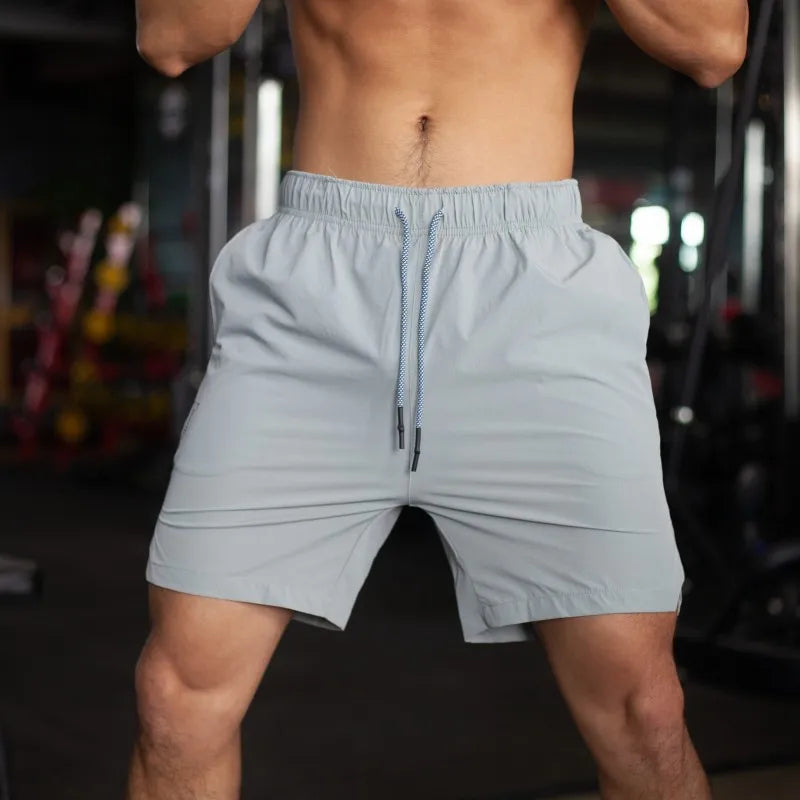 Men Hot Shorts Light Weight Thin Short Pants Running Squat Fitness Shorts Men GYM Wear Quick-drying Drawstring Shorts