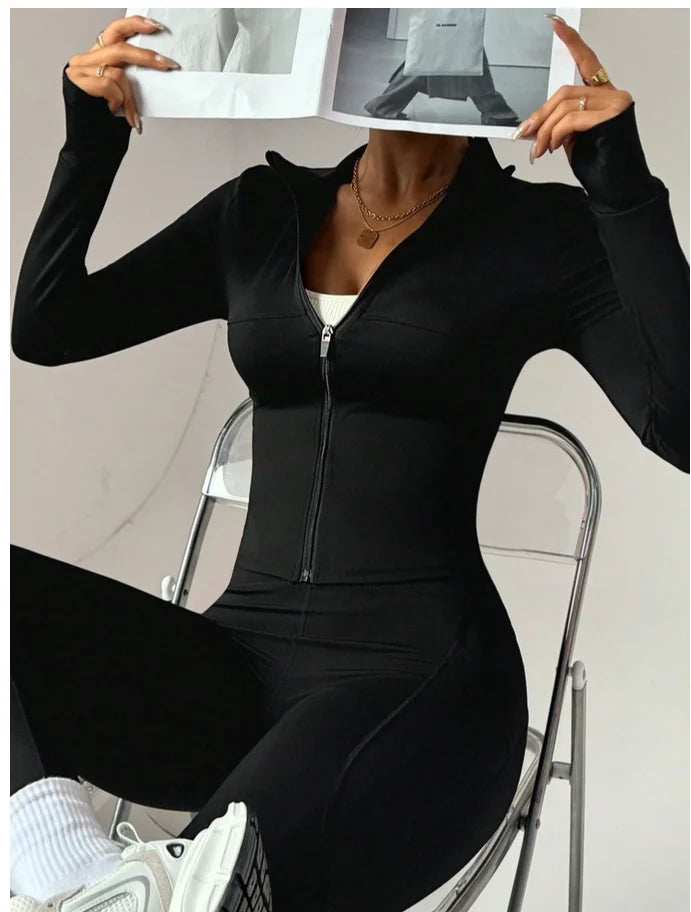 Women's Jacket Quick-drying Sun Protection Sport Coat Women's Tight Yoga Wear Long Sleeve Cardigan Running Fitness Jacket Zipper