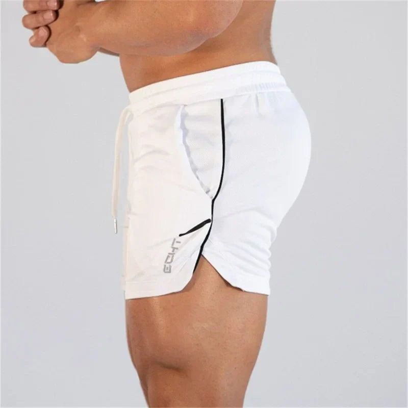 2025 NEW Fitness sports Shorts Man Summer Gyms Workout Male Breathable Mesh shorts Quick Dry Beach Short Pants men Sportswear