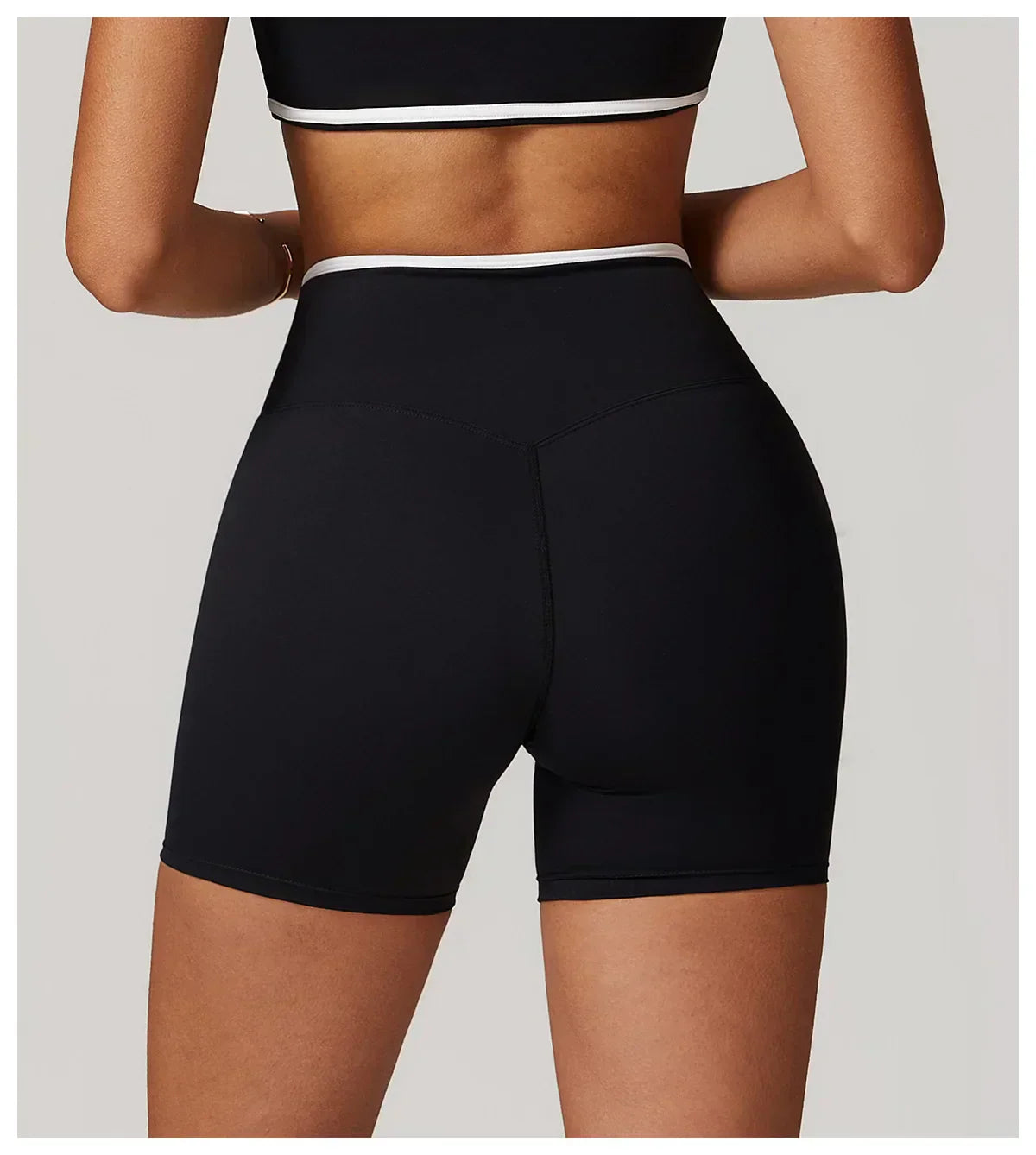 Yoga Shorts Women Fitness Shorts V-shaped Waist Running Cycling Shorts Breathable Sports Leggings High Waist Workout Gym Shorts