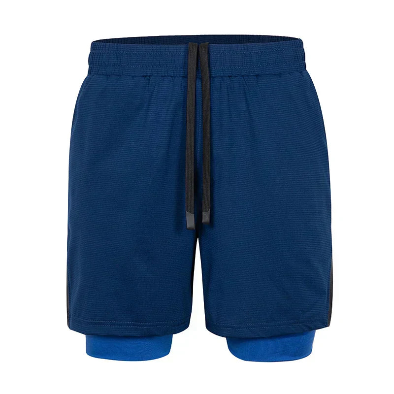 Running Shorts Men Gym Sports Shorts 2 In 1 Quick Dry Workout Training Gym Fitness Jogging Short Pants Summer Men Shorts