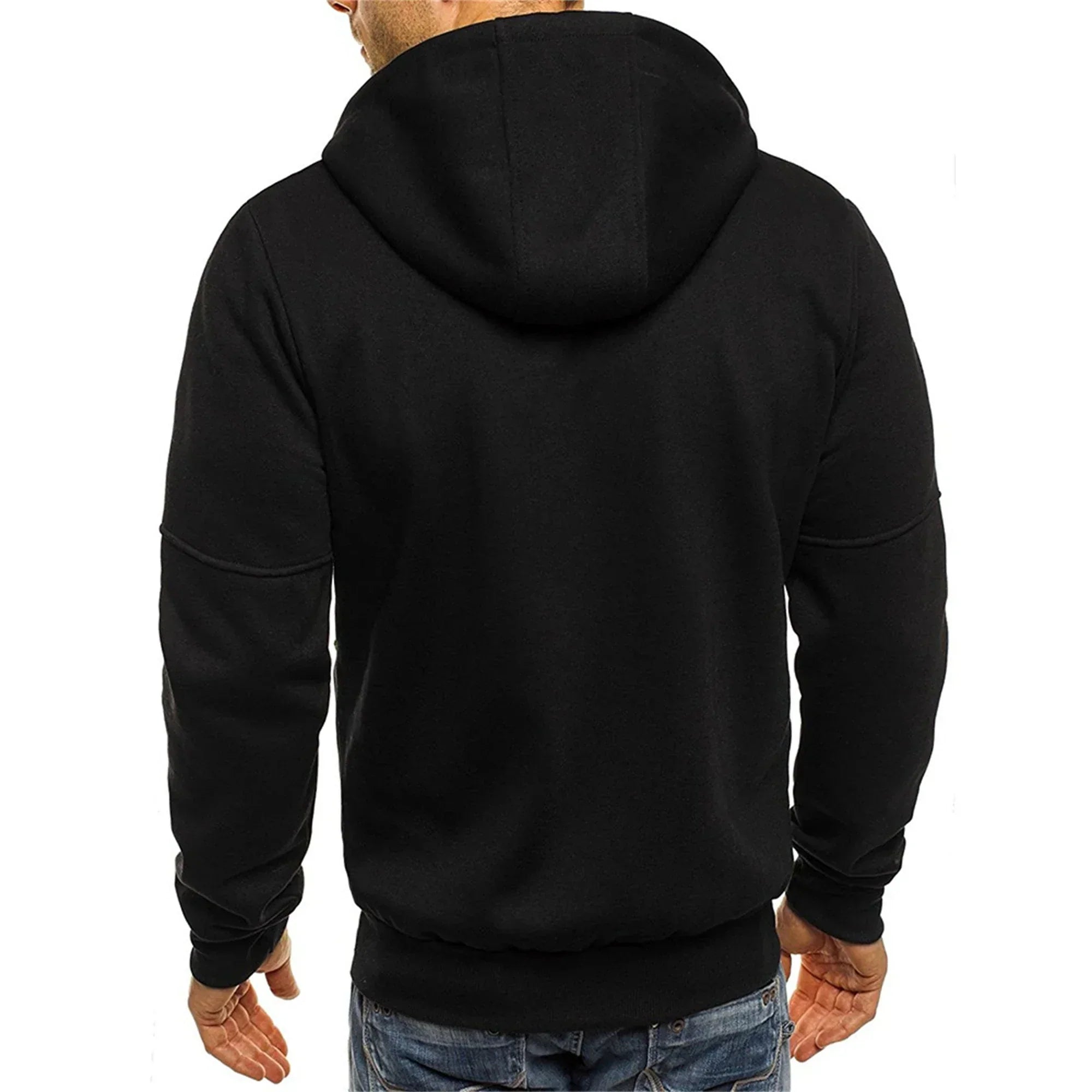 Men's hooded jacket Casual long-sleeved hoodie Zipper Gym sports hoodie Spring and Autumn