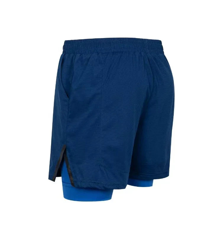 Running Shorts Men Gym Sports Shorts 2 In 1 Quick Dry Workout Training Gym Fitness Jogging Short Pants Summer Men Shorts