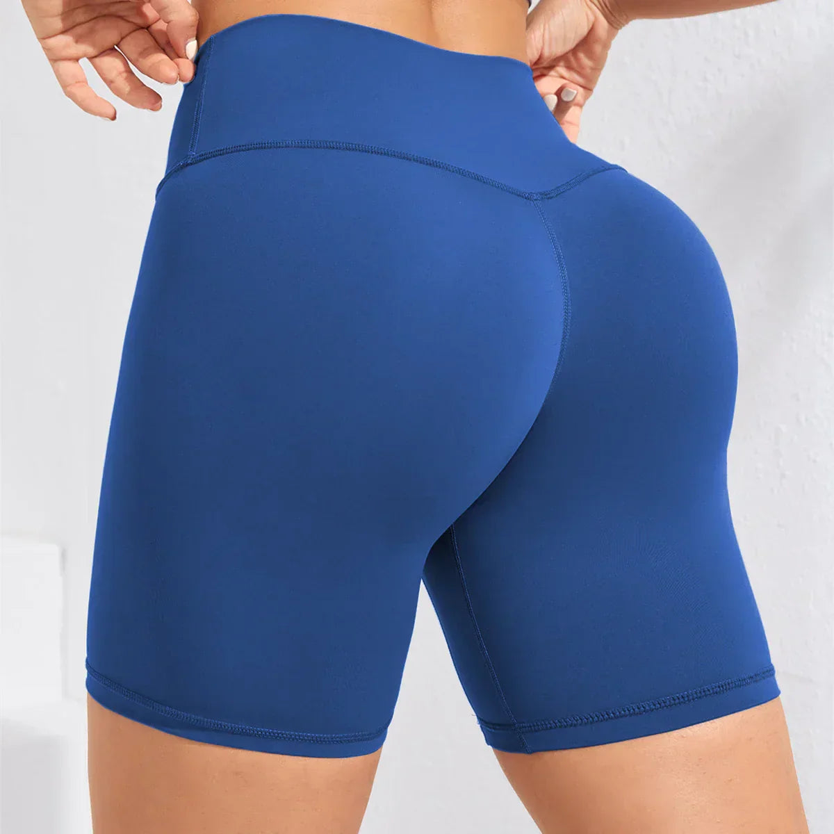 Yoga Shorts Women Fitness Shorts Girl Running High Waist Short Quick Drying Squat Proof Cycling Workout Gym Tight Shorts Black