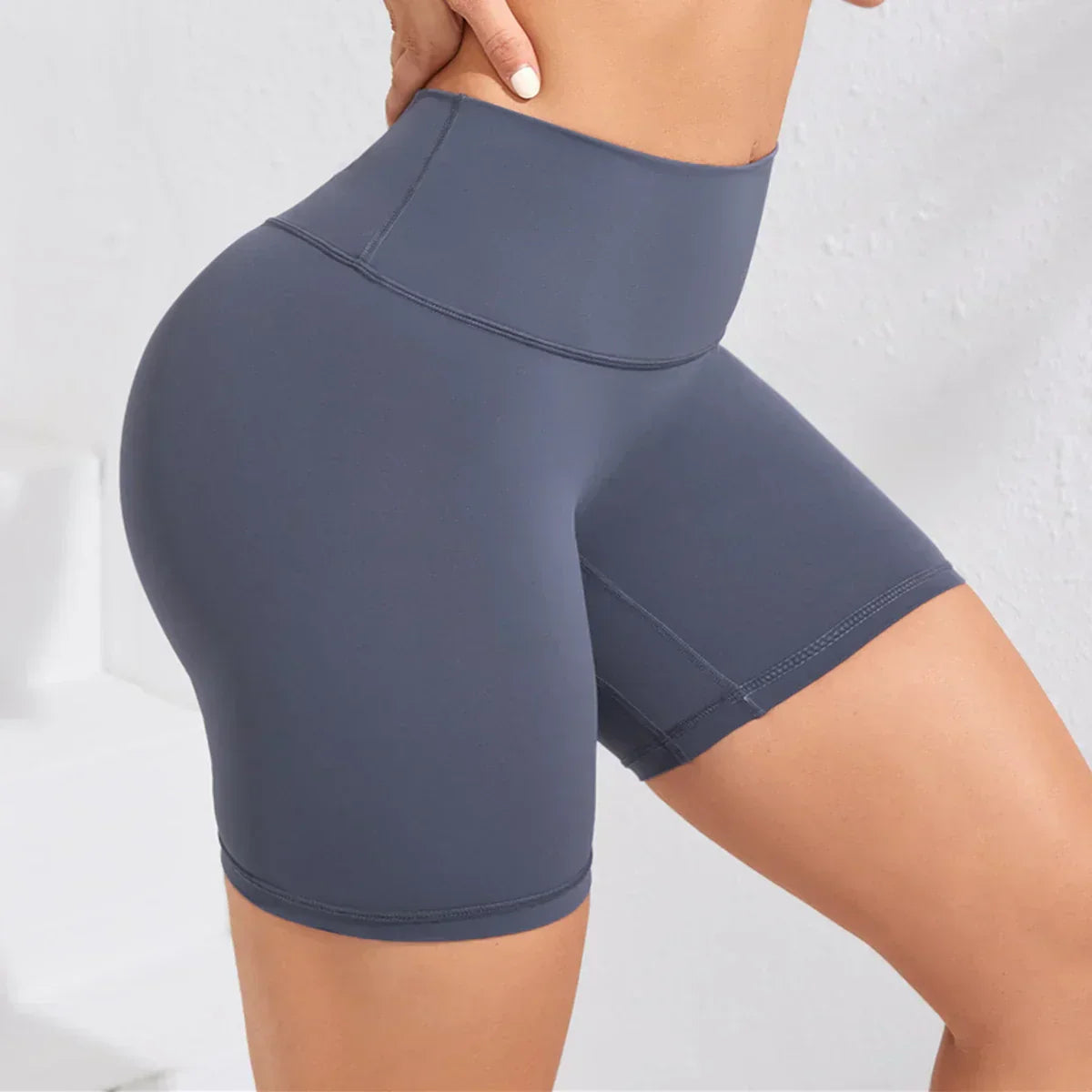 Yoga Shorts Women Fitness Shorts Girl Running High Waist Short Quick Drying Squat Proof Cycling Workout Gym Tight Shorts Black
