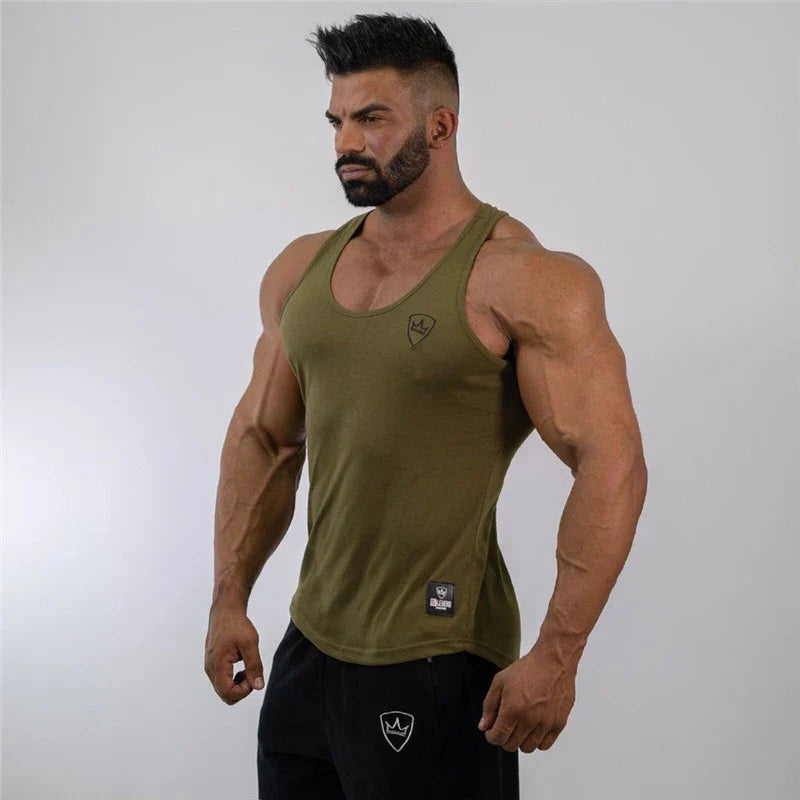 mens tank tops shirt gym tank top fitness clothing vest sleeveless cotton man canotte bodybuilding ropa hombre man clothes wear