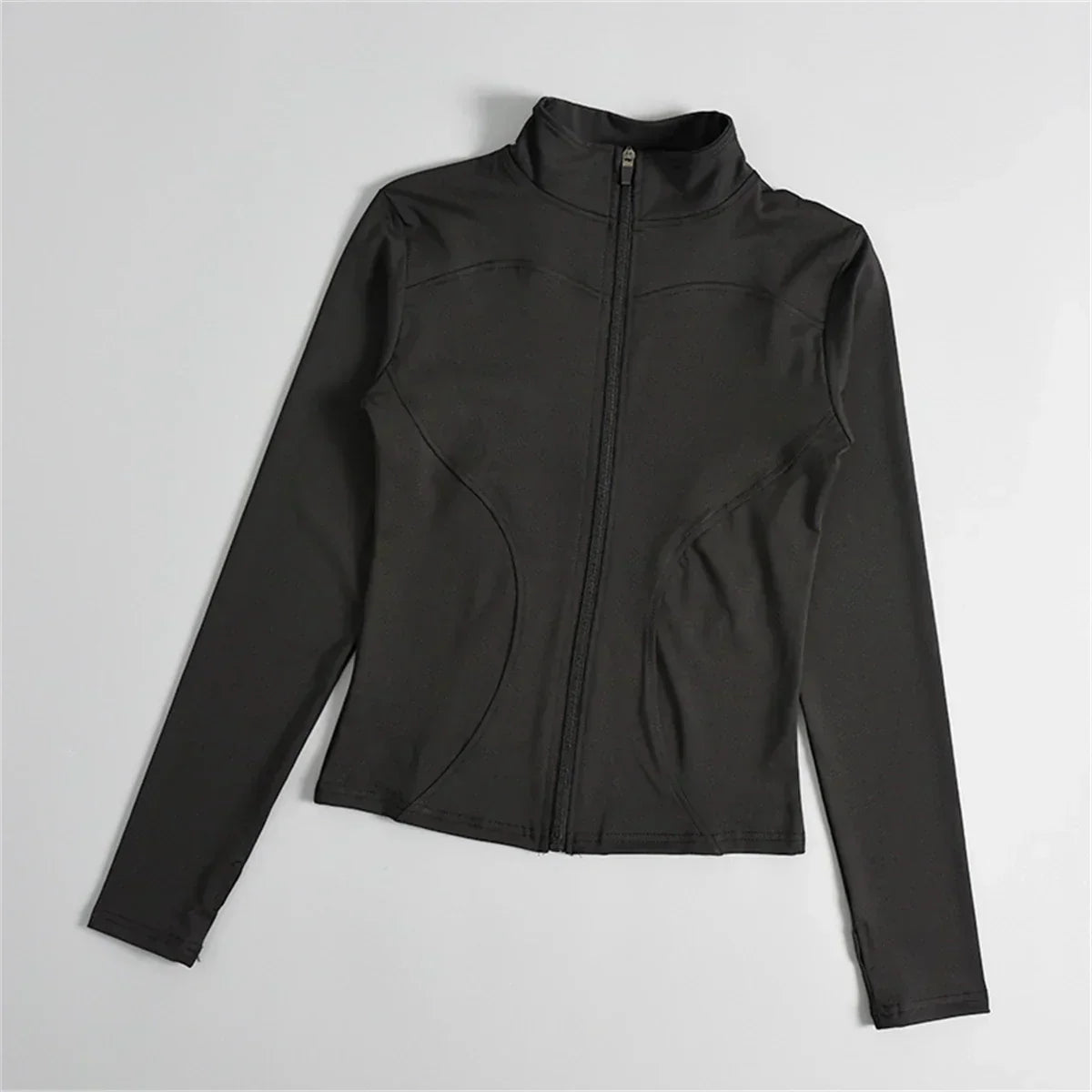 Women Long Sleeve Sport Jacket Spring Summer Gym Workout Coat Yoga Running Sports Cycling Top Casual Zipper Outfit Clothes Chic