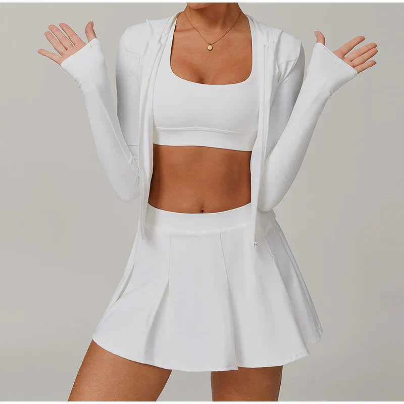 Women Sports Zipper Jacket Yoga Long Sleeved Shirts Summer Sun Protection Clothing Fitness Running Gym Tops UV Resistant Coat