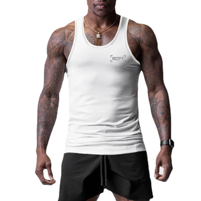 Top Selling Fitness Summer Mens Mesh Quick Dry Tank Gym Work Vest TShirt Slim 2023 Training Sleeveless Singlets