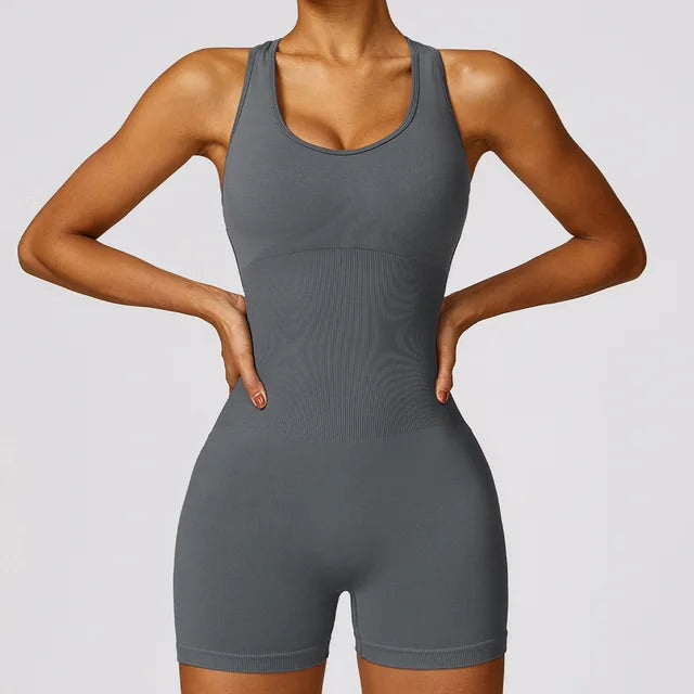 Yoga Set Women's Tracksuit Seamless Jumpsuits One Piece