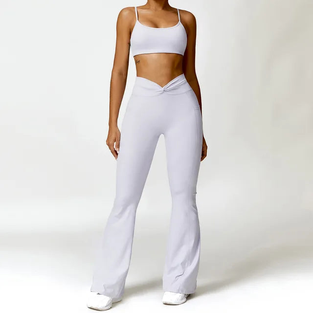 Yoga Set Workout Outfits for Women Tracksuit 2PCS Sport Bra High Waist