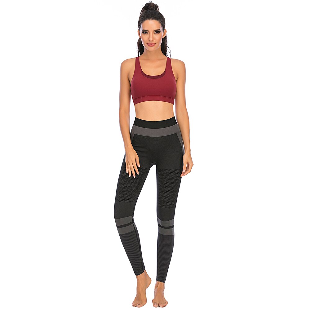 React SUPER Seamless Crossed Sports Crop - Red Wine