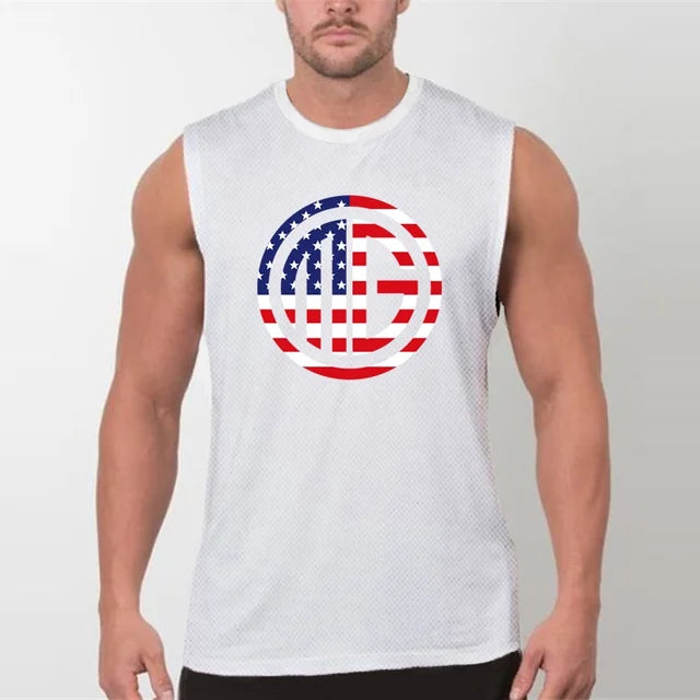 Gym Fitness Men's New Sportswear Undershirt Slimming R