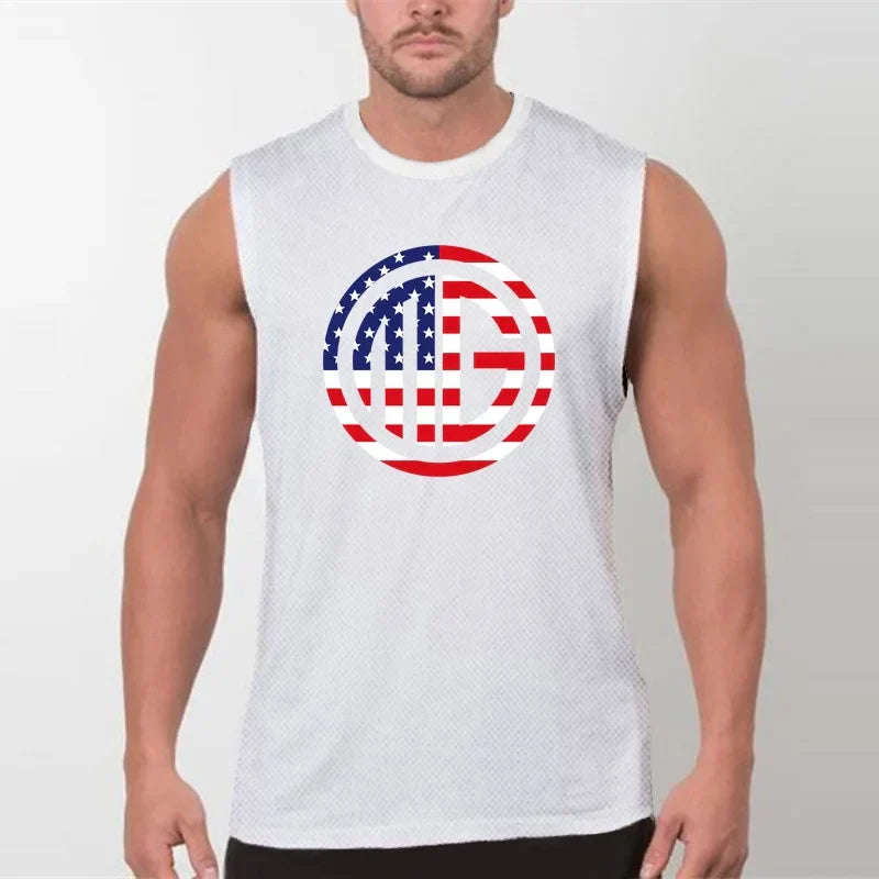 Gym Fitness Men's New Sportswear Undershirt Slimming R