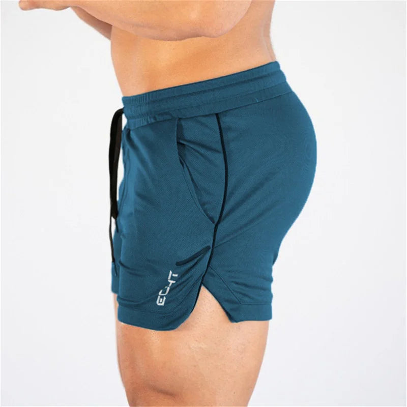 2025 NEW Fitness sports Shorts Man Summer Gyms Workout Male Breathable Mesh shorts Quick Dry Beach Short Pants men Sportswear