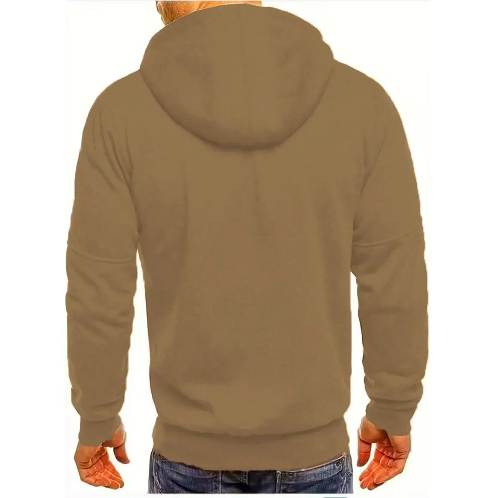 Men's hooded jacket Casual long-sleeved hoodie Zipper Gym sports hoodie Spring and Autumn