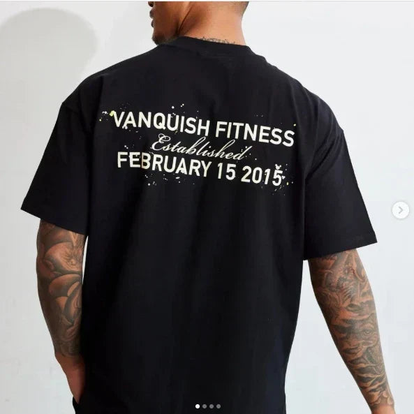 2025 Men's and Women's Fitness Short-sleeved T-shirts, Loose Cotton Round-neck T-shirts, Trendy and Fashionable