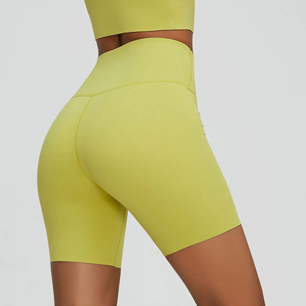 Yoga Shorts Women Fitness Shorts Running Cycling Shorts Breathable Sports Leggings High Waist Summer Workout Push Up Gym Shorts